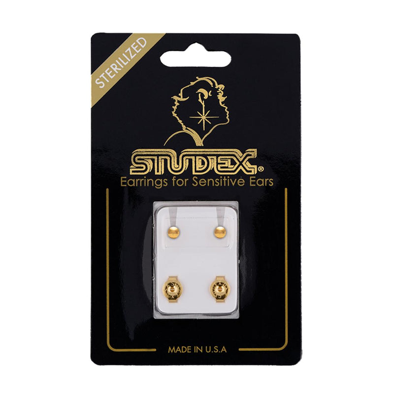 Studex Gold Plated Regular Traditional Ball Card