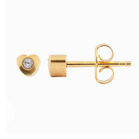 Studex Gold Plated Regular Hearlite April Crystal Card