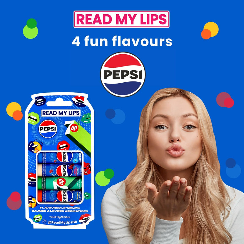 Read My Lips Pepsi Lip Balm Set 4 Pieces