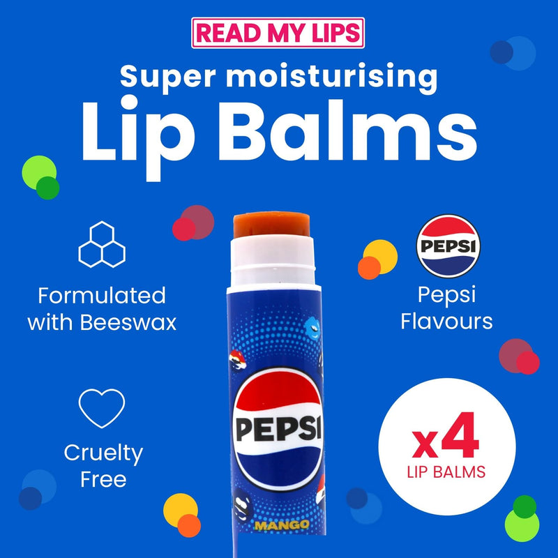 Read My Lips Pepsi Lip Balm Set 4 Pieces
