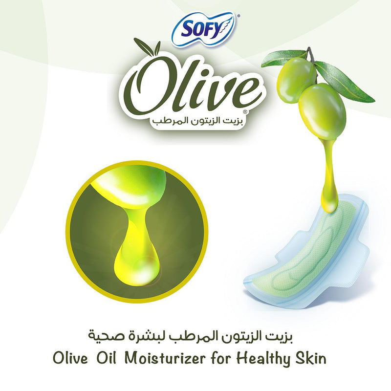 Sofy Olive Slim Night 24 + 2 Pads