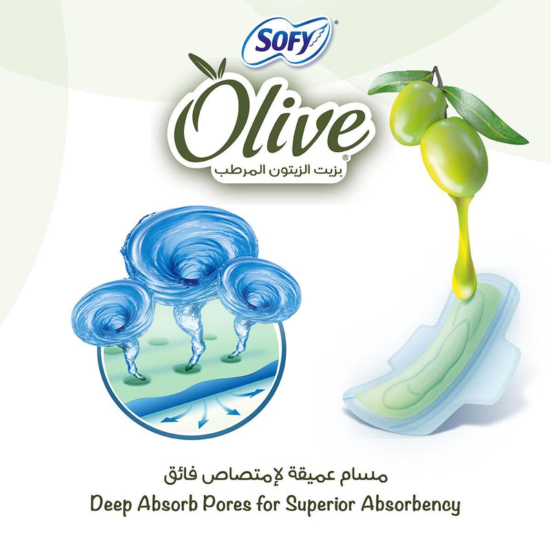 Sofy Olive Slim Night 24 + 2 Pads