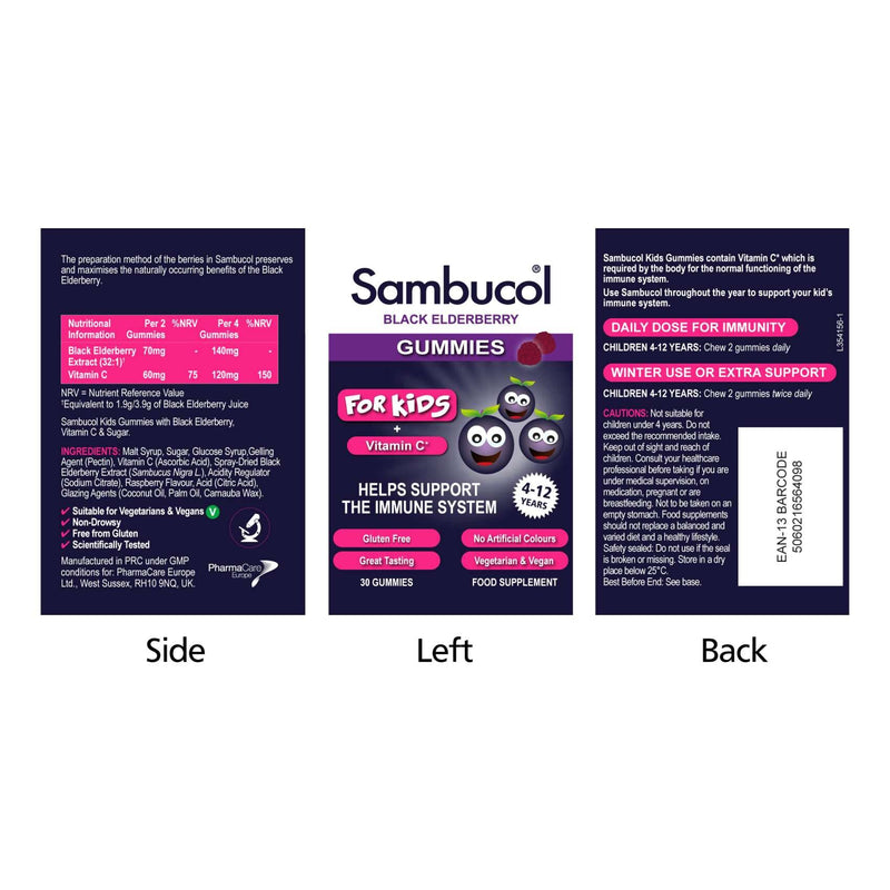 Sambucol Kids 30 Gummies