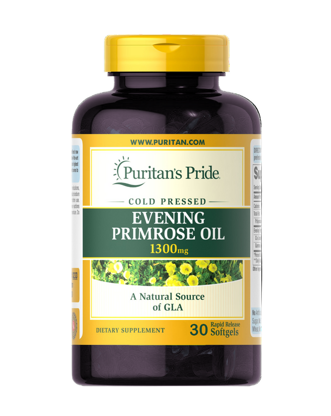 Puritans Pride Evening Primrose Oil 1300mg 30 Softgels