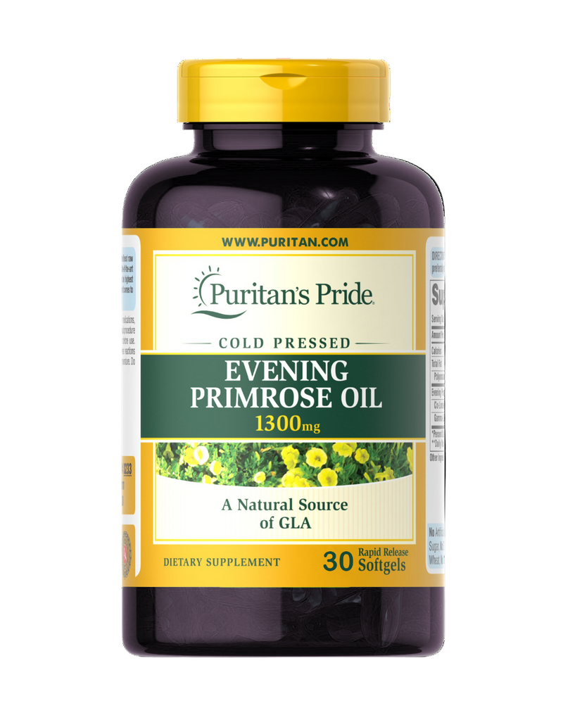 Puritans Pride Evening Primrose Oil 1300mg 30 Softgels