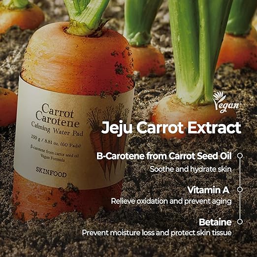 Skinfood Carrot Carotene Calming Water 60 Pads