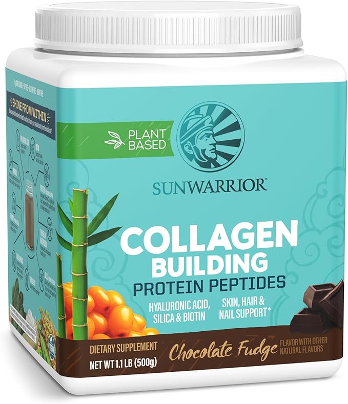 Sun Warrior Collagen Building Protein Peptides Chocolate Fudge 500g