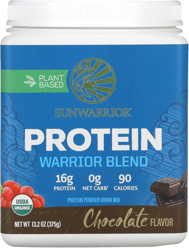 Sun Warrior Protein Warrior Blend Organic Chocolate 375g