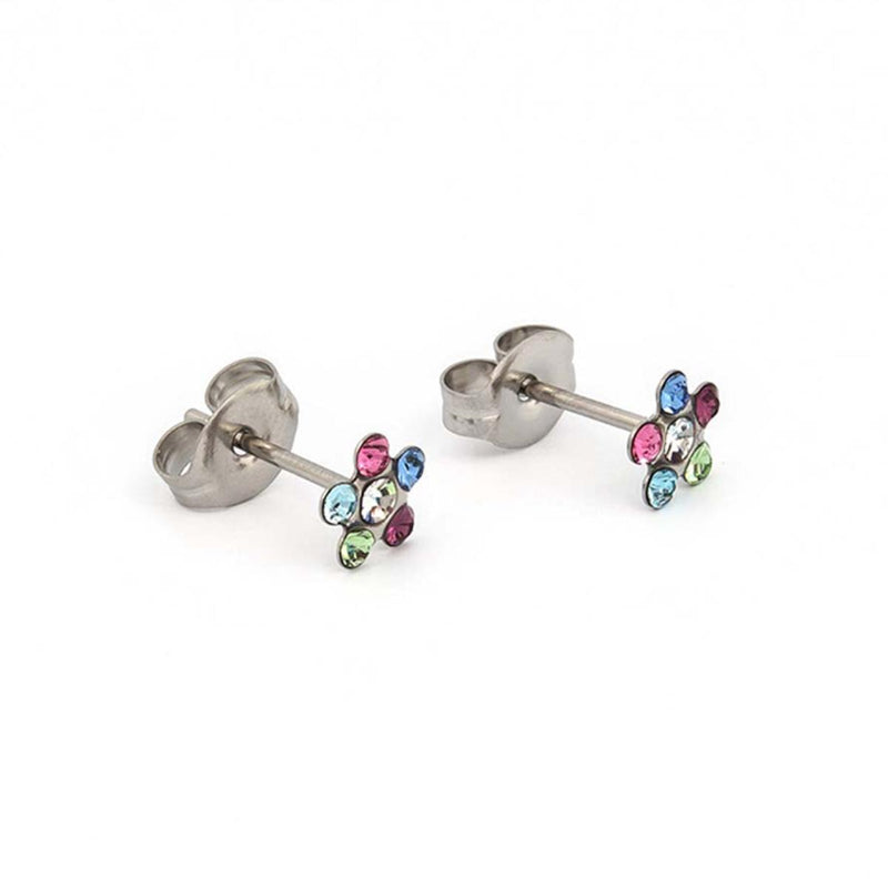 Studex Stainless Steel Daisy Rainbow