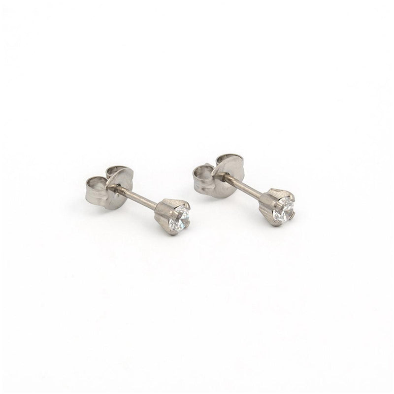 Studex Stainless Steel Tiffany 3mm Cubic Zirconia