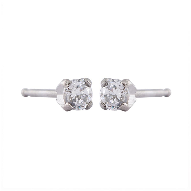 Studex Stainless Steel Tiffany 3mm Cubic Zirconia