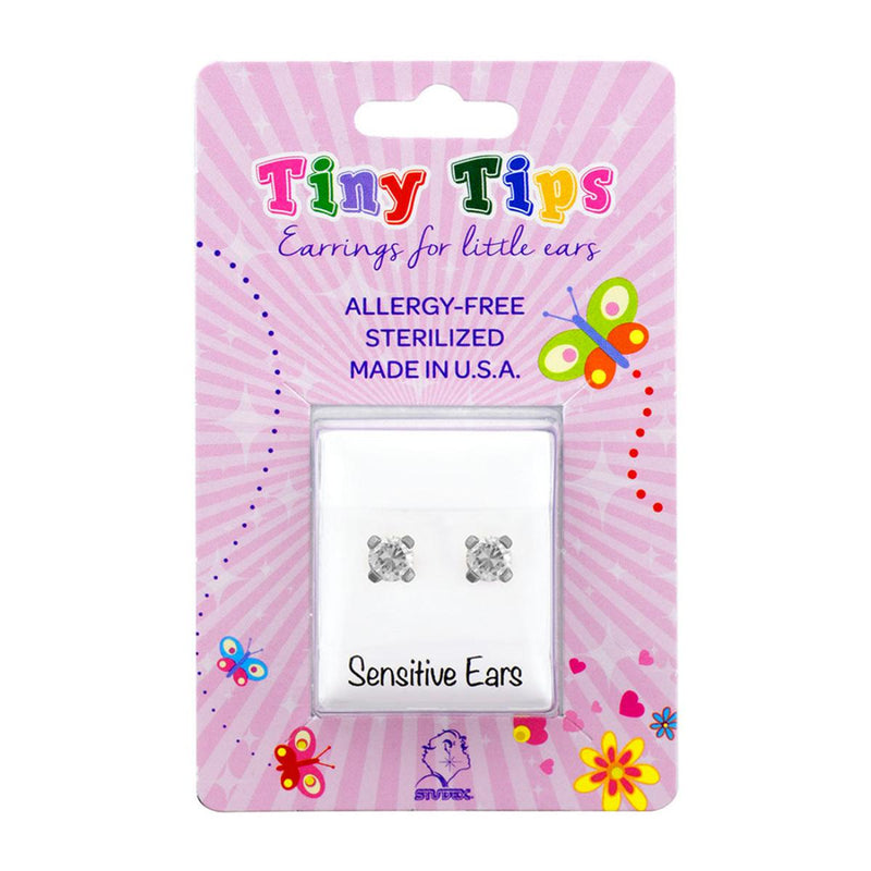Studex Stainless Steel Tiffany 3mm Cubic Zirconia