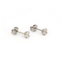 Studex Stainless Steel Tiffany 4mm Cubic Zirconia Kids