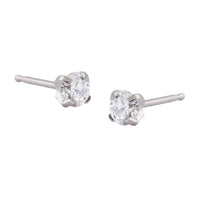Studex Stainless Steel Tiffany 4mm Cubic Zirconia Kids