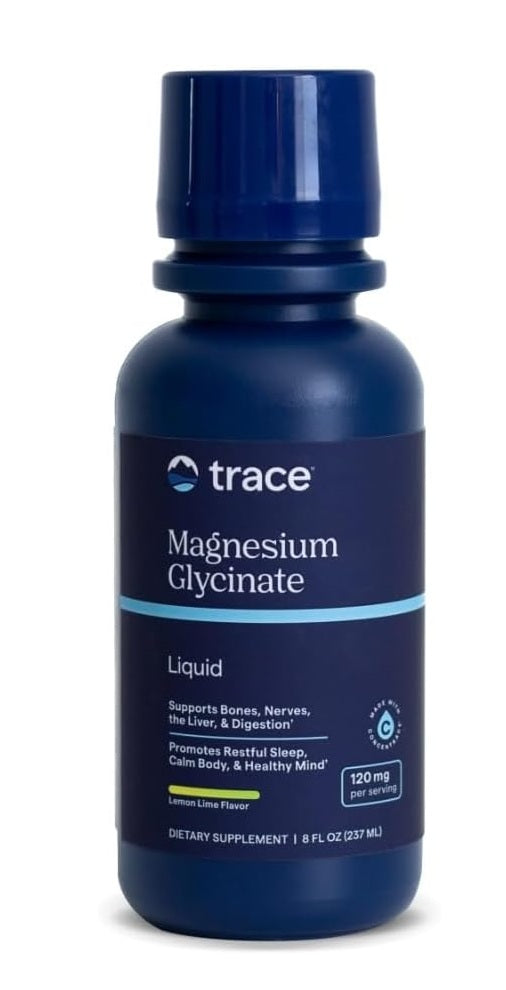 Trace Minerals Magnesium Glycinate 120mg Liquid Lemon Lime 236ml