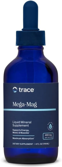 Trace Minerals Mega Mag 400mg Mineral Liquid 118ml