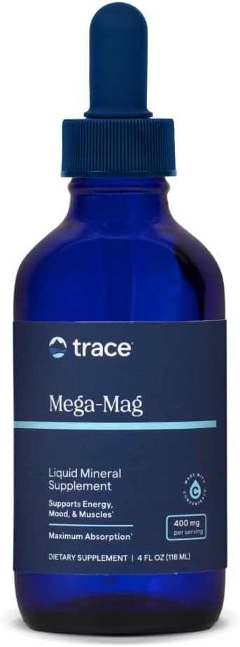Trace Minerals Mega Mag 400mg Mineral Liquid 118ml