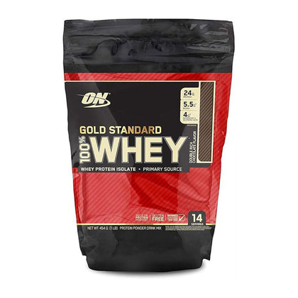 Optimum Nutrition Gold Standard 100% Whey Protein Double Rich Chocolate 454g - Chemist Warehouse UAE