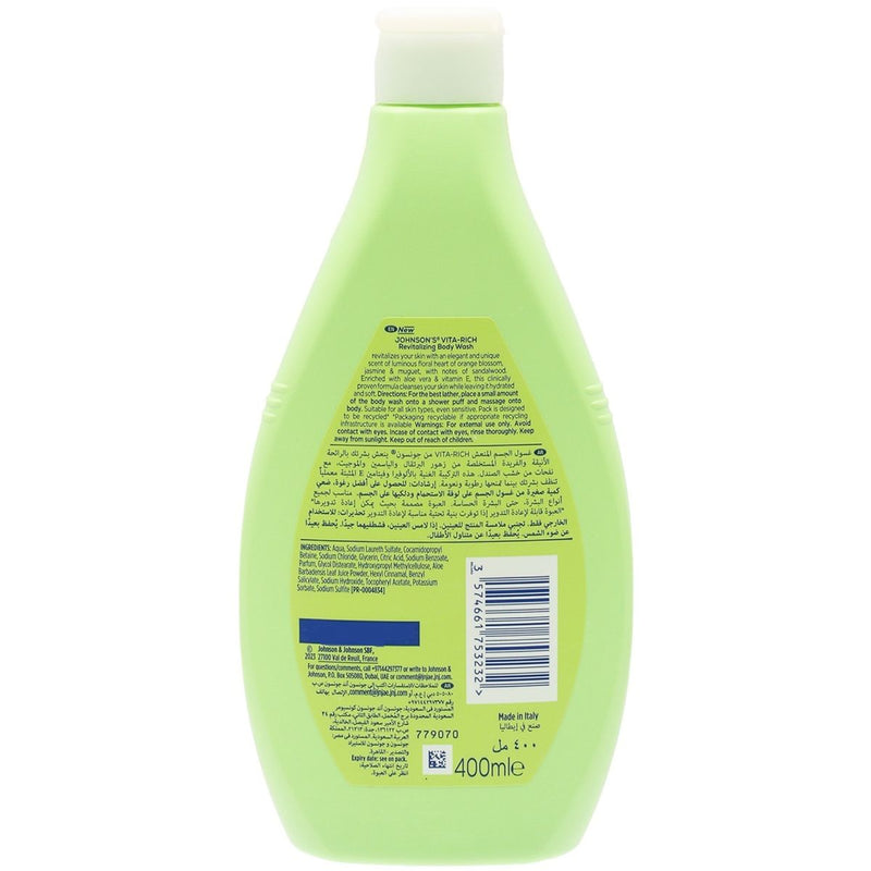 Johnsons Vita Rich Body Wash Revitalizing 400 ml