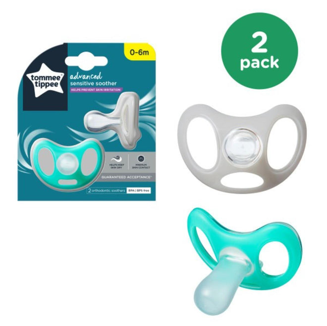 Tommee Tippee Advanced Sensitive Soother 0-6 Months 2 Pieces