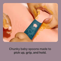Tommee Tippee Easi Grip Feeding Spoon 4 Months+ 4 Pieces