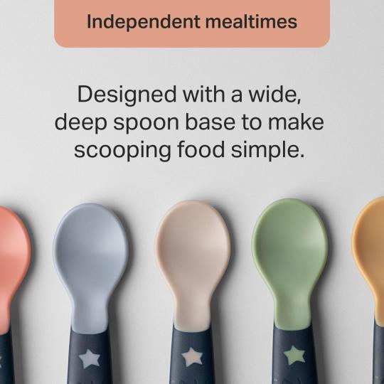 Tommee Tippee Easi Grip Feeding Spoon 4 Months+ 4 Pieces