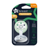 Tommee Tippee Breast Like Orthodontic Soother 6-18 Months 2 Pieces