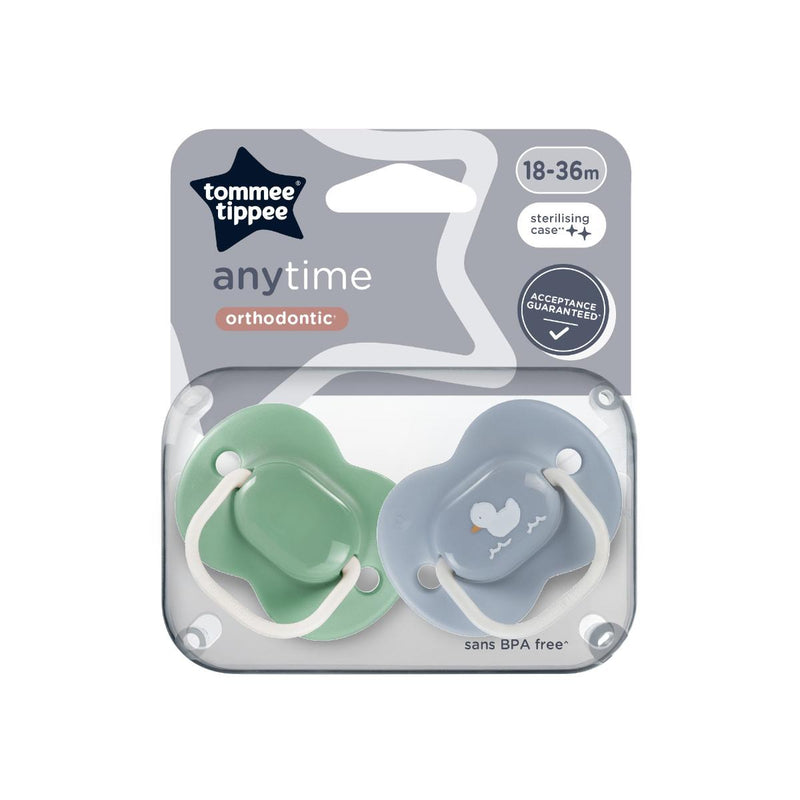 Tommee Tippee Anytime Orthodontic Soother 18-36 Months 2 Pieces