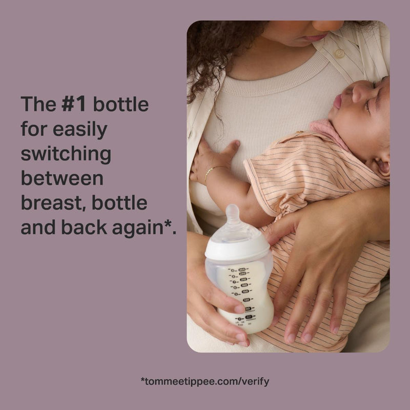 Tommee Tippee Natural Start Bottle 0 Month+ 260ml Blue 2 Pieces