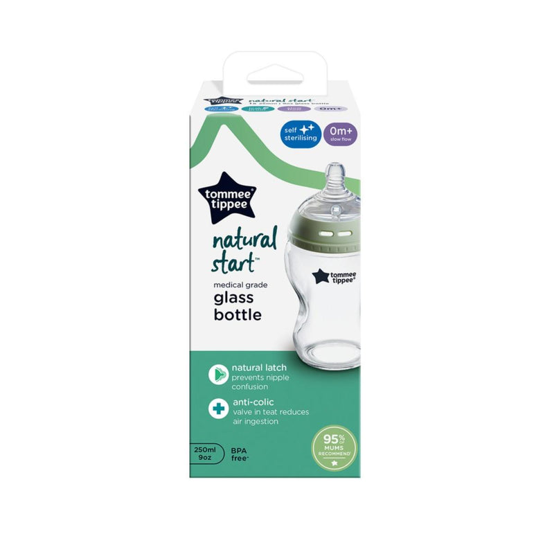 Tommee Tippee Natural Start Glass Bottle 0 Month+ 250ml 1 Piece