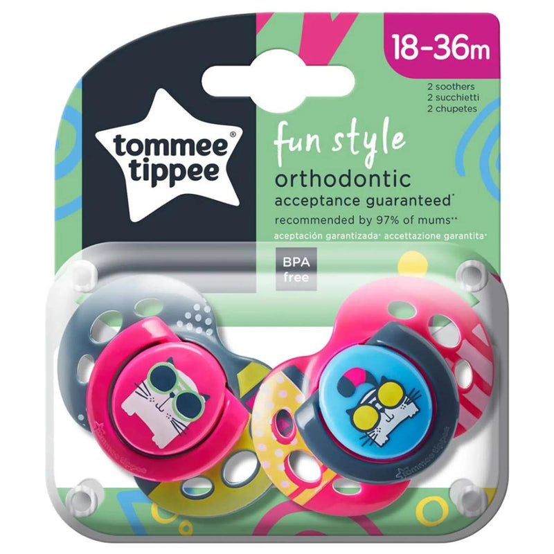 Tommee Tippee Fun Style Orthodontic 18-36 Months 2 Pieces